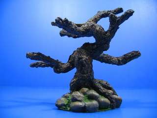 Tree Aquarium Ornament   roots trunk Decor Rock stone  