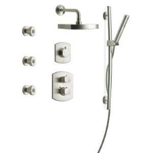  Shower System with Thermostatic Mixing Valve, Personal Hand Shower 