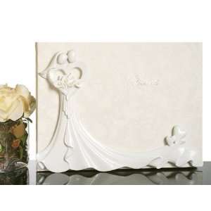 Bride and Groom with Calla Lily Bouquet Guest Book (Set of 72)  