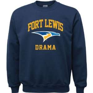   Skyhawks Navy Youth Drama Arch Crewneck Sweatshirt