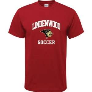   Lions Cardinal Red Youth Soccer Arch T Shirt
