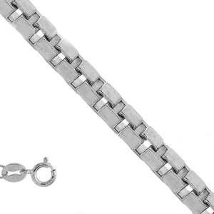  10k Solid White Gold 0.4 mm Box Chain Necklace 24 