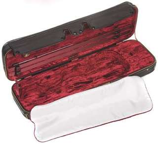   Jaeger Prestige 4/4 Violin Oblong Case with Burgundy Velvet Interior