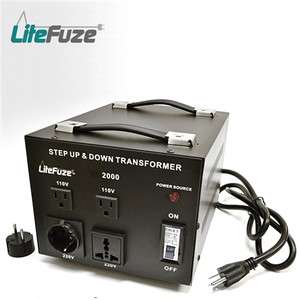 2000 Watt Voltage Converter Power Transformer 110 220 V  