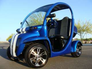DODGE VIPER BLUE CUSTOM GEM CAR 72v NEV GOLF CART, EVERYTHING IS NEW 