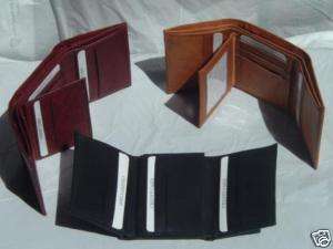GENUINE LEATHER HAND CRAFTED MENS WALLETS   3 Colors  