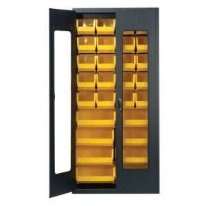  Clear View Storage Cabinet with Ultra Size Bins Bin Color 