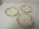 Limoges France China 3 small plates gold edge