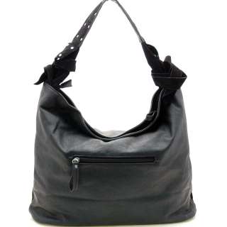 Women Fashion hobo bag handbag black  
