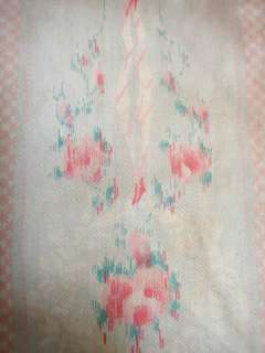 antique victorian FLORAL FEATHER PILLOW chic shabby  