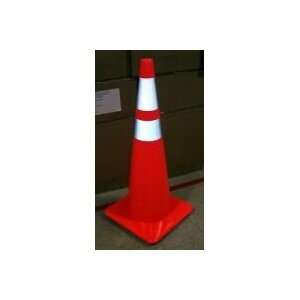  Traffic Safety Cone , Red/Orange w/ Reflective Collars 28 