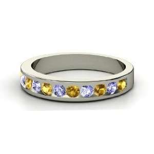    Twelve Ring, Palladium Ring with Citrine & Tanzanite Jewelry