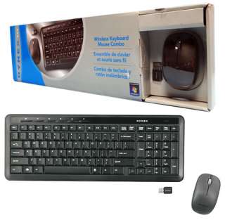 Dynex DX WLCMBO2 Wireless Keyboard and Optical Mouse 190553800087 
