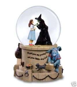 Wizard of Oz Wicked Witch and Dorothy Snowglobe MIB  