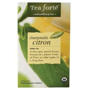 Tea Forte Forte Filterbags Chamomile Citron, 16 ct (Quantity of 5)