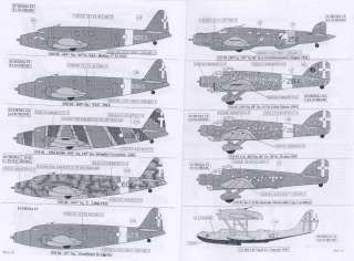Sky Models Decals 1/72 WORLD WAR II ITALIAN BOMBERS  