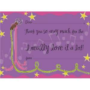  Karoke Dokie Fill In Thank You Cards 