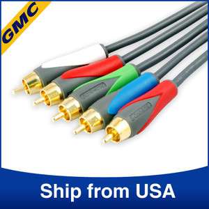Gold Premium RCA Composite A/V Cable for FullHDTV 6ft  
