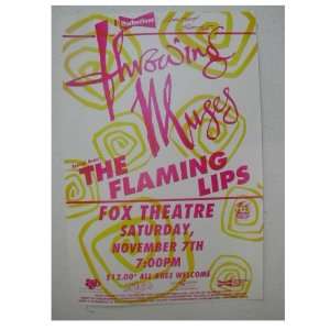  Throwing Muses Poster Handbill With Flaming Lips