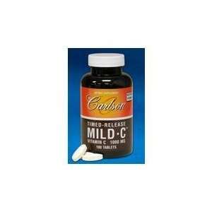 Carlson Labs Mild C Timed Release, 1000mg, 100 Tablets 