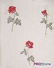    30 design flower floral vinyl wallpaper creme beige white red roses