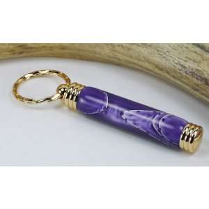  Purple Passion Acrylic Toothpick Holder With a Gold Finish 