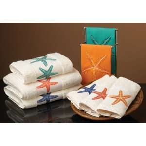    Anali Starfish Four Linen Hand Towels 23x32 in