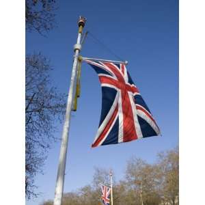 Union Jack Flag, the Mall, London, England, United Kingdom, Europe 