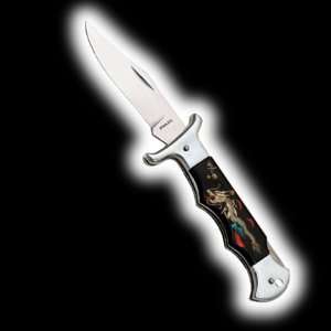  Tiger Folding Knife with Dragon 