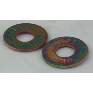  9/16 USS Flat Washers ASTM 436 Hardened Zinc & Dichromate 