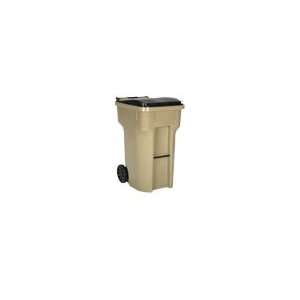   heavy duty trash can with wheels and attached lid
