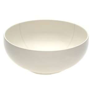   Ivory Stoneware Round Serving Bowl 