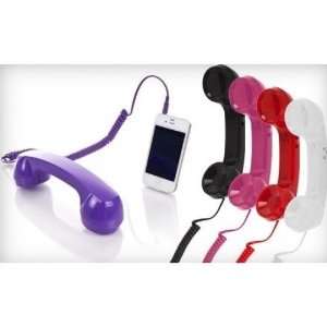  GearXS Retro Cell Phone Handset Attachment Pink Cell 