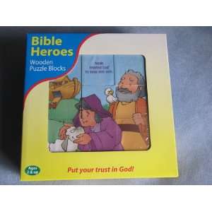  Bible Heroes Wooden Puzzle Blocks Toys & Games