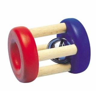   list author says simple wood rattle with non toxic red and blue paint